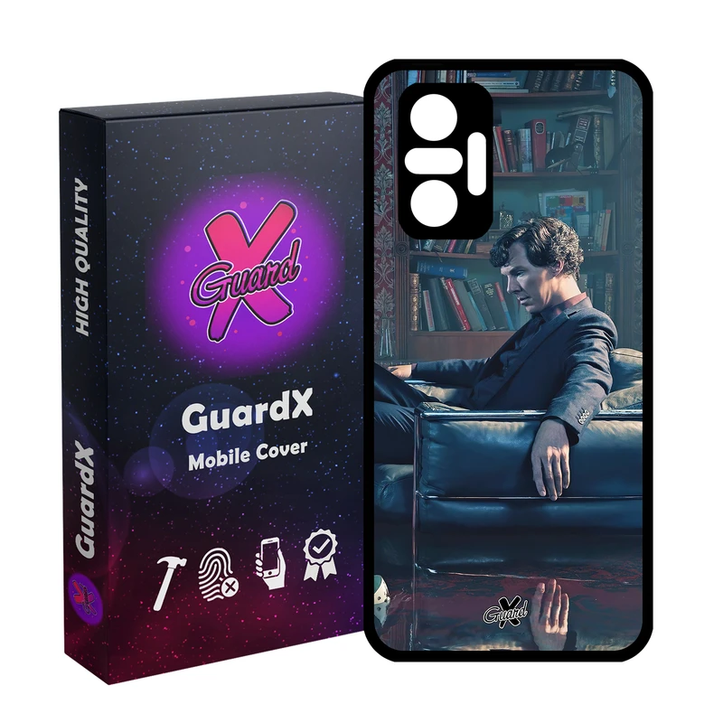 کاور گارد ایکس طرح شرلوک مدل Glass10519 مناسب برای گوشی موبایل شیائومی Redmi Note 10 Pro/Note 10 Pro Max