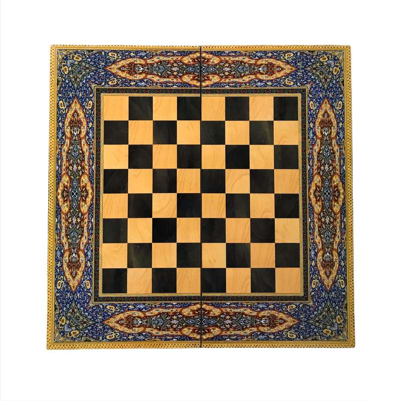 تخته شطرنج مدل چاپی طرح فرش کد 01