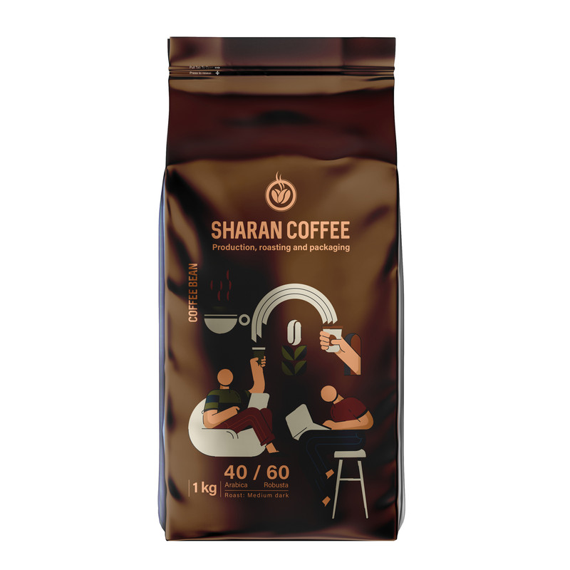 دانه قهوه ترکیبی شاران مدل کارینا - 1 کیلوگرم