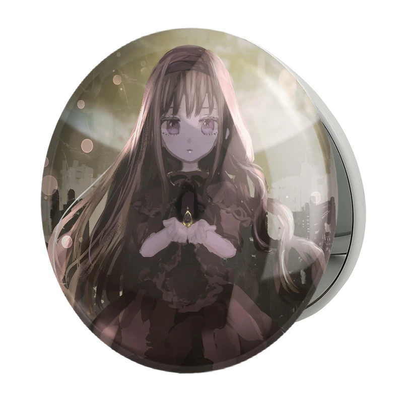 آینه جیبی خندالو طرح همولیلی انیمه مادوکا مجیکا Madoka Magica مدل تاشو کد 18374 