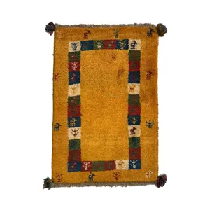 گبه فرش دستباف نیم متری مدل بافت قشقای شیراز کد NKP-sgp24