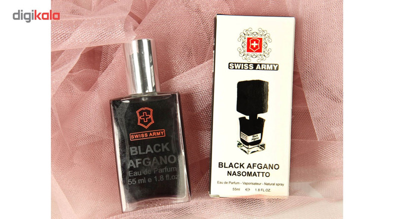 ادو پرفیوم مردانه سوییس آرمی مدل Black Afgano حجم 55 میلی لیتر