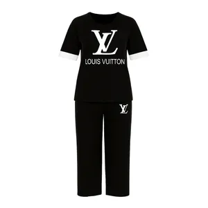 ست تی شرت آستین کوتاه و شلوار راحتی زنانه مدل الوی