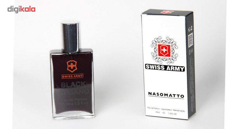 ادو پرفیوم مردانه سوییس آرمی مدل Black Afgano حجم 55 میلی لیتر