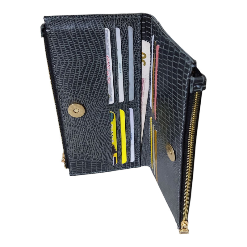 کیف پول زنانه چرم قائم مدل D103