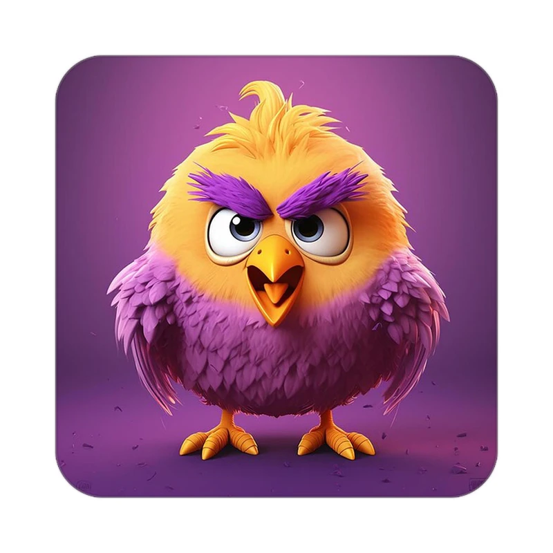 زیر لیوانی کاکتی طرح حیوانات کارتونی مدل mp27518