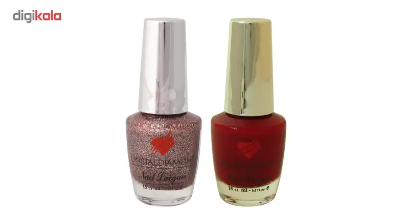 لاک ناخن کریستال دایموند مدل 524-706 مجموعه دو عددی