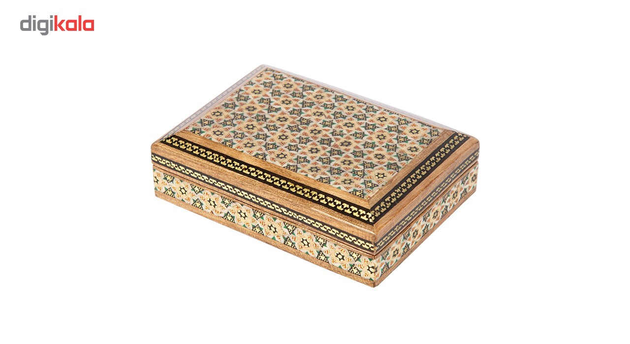 جعبه سکه خاتم کاری گالری گوهران مدل باغ شهر  1358