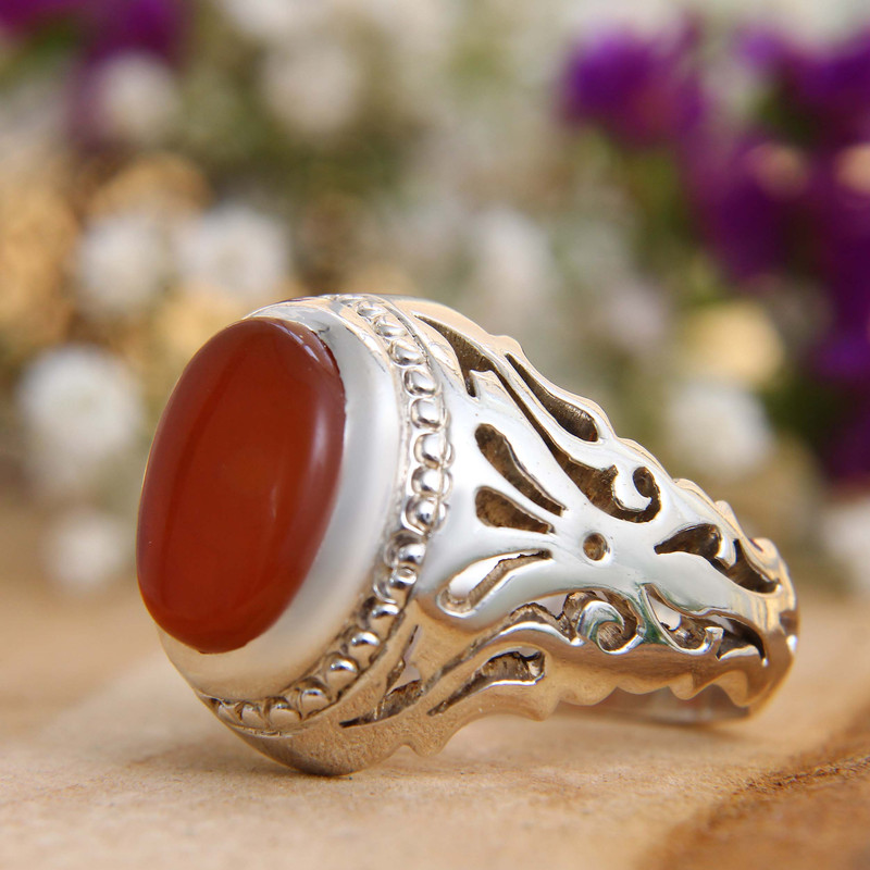 انگشتر نقره مردانه بازرگانی میلادی مدل عقیق یمنی رکاب دست استاد کد AM_1230 انگشتر نقره مردانه بازرگانی میلادی مدل عقیق یمنی رکاب دست استاد کد AM_1230