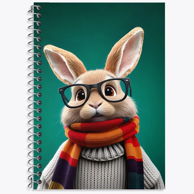 دفتر نت موسیقی 50 برگ خندالو طرح خرگوش کیوت کد N5051