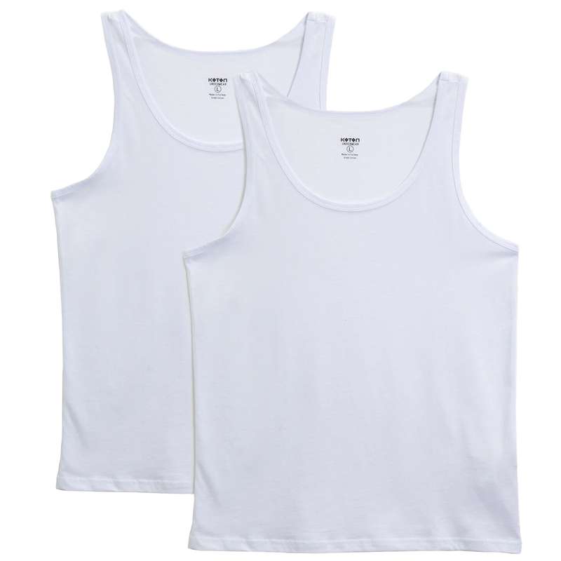 زیرپوش رکابی مردانه کوتون مدل 01GKWW1 مجموعه 2 عددی