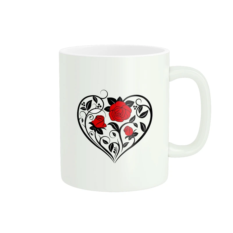 ماگ پاد آفرین طرح قلب کد 992