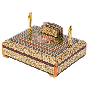 قلمدان خاتم کاری گالری گوهران مدل زمرد 1361