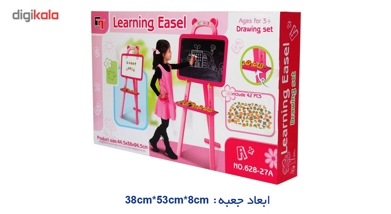 تخته وایت برد آموزشی سه کاره تنگجیا مدل Learning Easel 3-in-1 628-27A تخته وایت برد آموزشی سه کاره تنگجیا مدل Learning Easel 3-in-1 628-27A