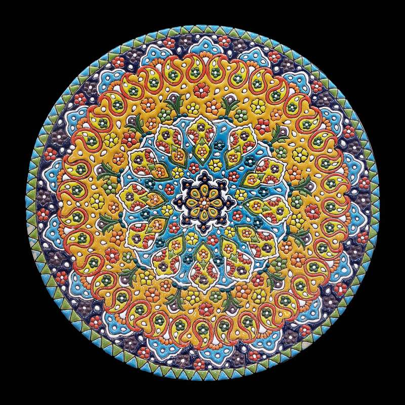 بشقاب میناکاری کد56