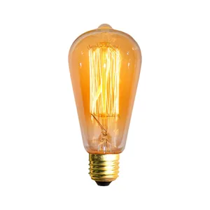 Engareh ST64 Straight Vintage Edison Filament Bulb Lamp E27