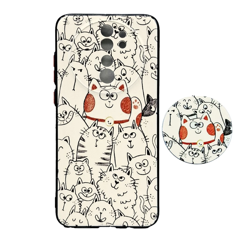 کاور مدل OSCATS uv مناسب برای گوشی موبایل شیائومی Redmi Note 8 Pro به همراه پاپ سوکت