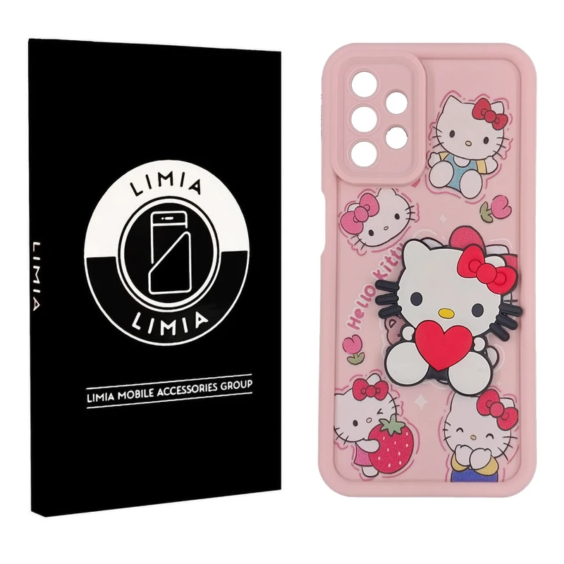 کاور لیمیا مدل سولید لنزدار طرح عروسکی برجسته مناسب برای گوشی موبایل سامسونگ Galaxy A13 4G/A32 5G/A23