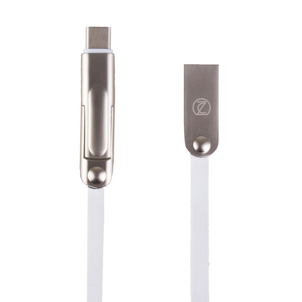 کابل تبدیل USB به microUSB و لایتنینگ و Type-C زسین به طول 1 متر کابل تبدیل USB به microUSB و لایتنینگ و Type-C زسین به طول 1 متر