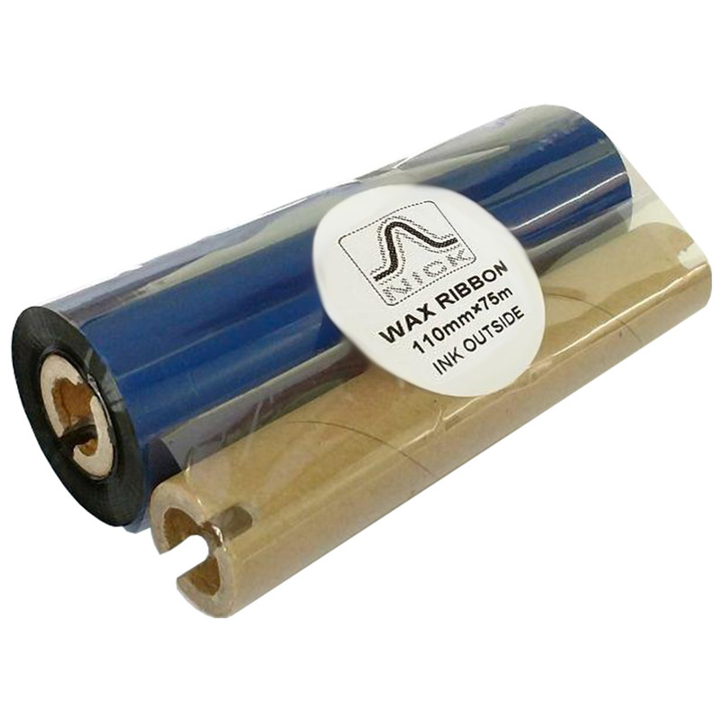 ریبون پرینتر لیبل زن نیک مدل WAX 110mm x 75m بسته 4 عددی
