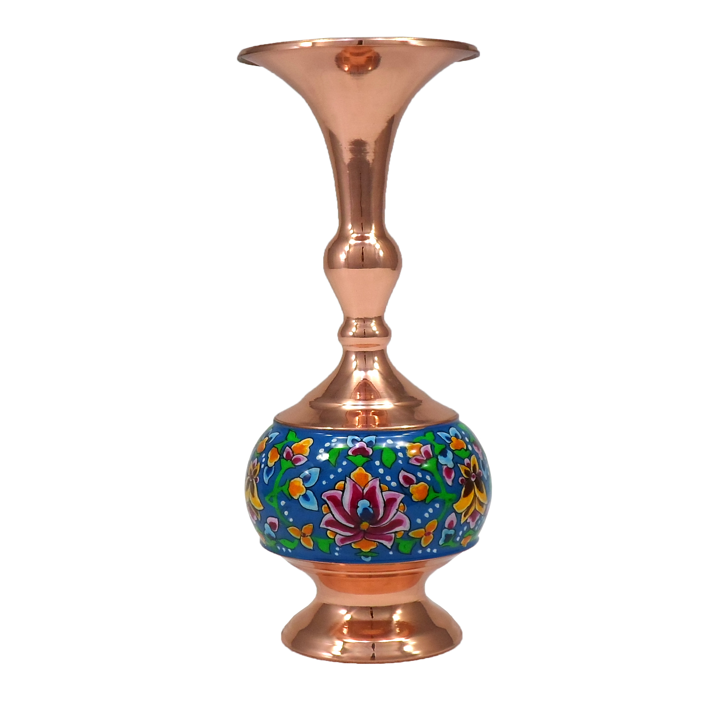 گلدان مسی مدل شلغمی کد 20