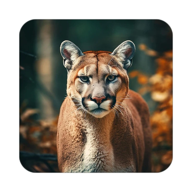 زیر لیوانی کاکتی طرح شیر مدل mp24436