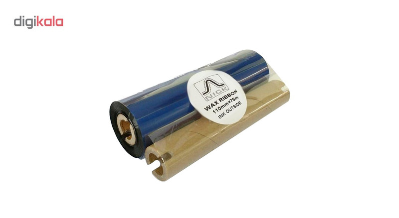ریبون پرینتر لیبل زن نیک مدل WAX 110mm x 75m بسته 4 عددی