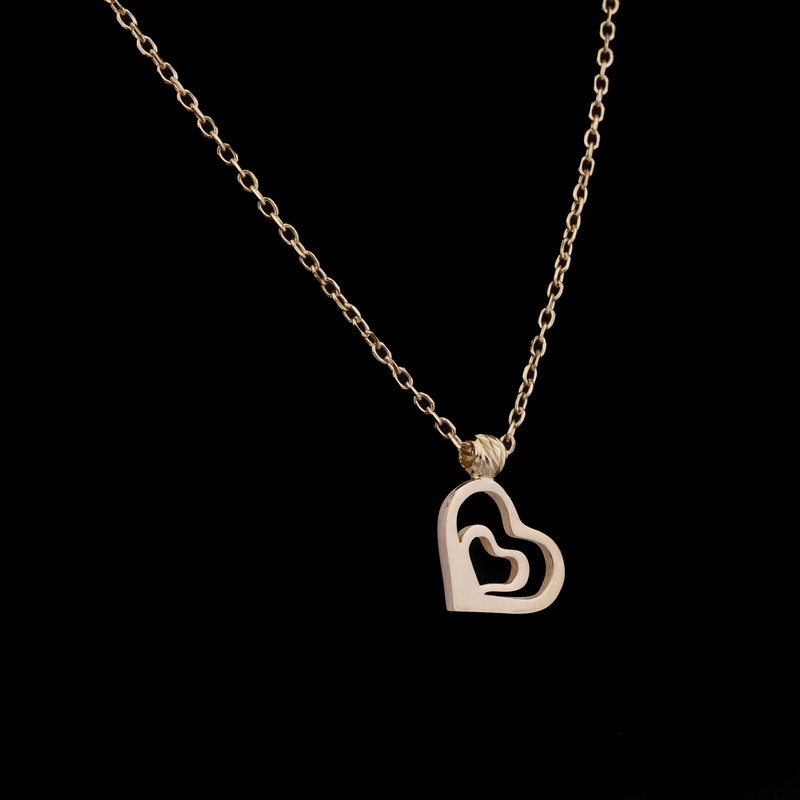 نیم ست طلا 18 عیار زنانه طلای مستجابی مدل 70131