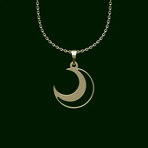 گردنبند طلا 18 عیار زنانه مدوپد مدل ماه کد U2-1-1077
