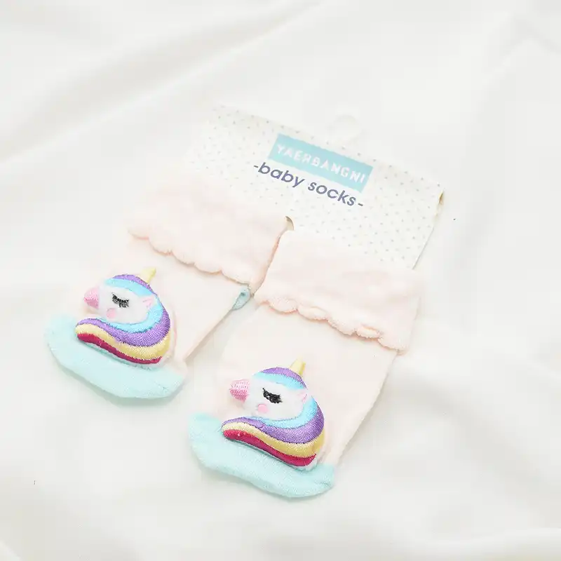 جوراب نوزادی مدل عروسکی کف استپدارد کد 006