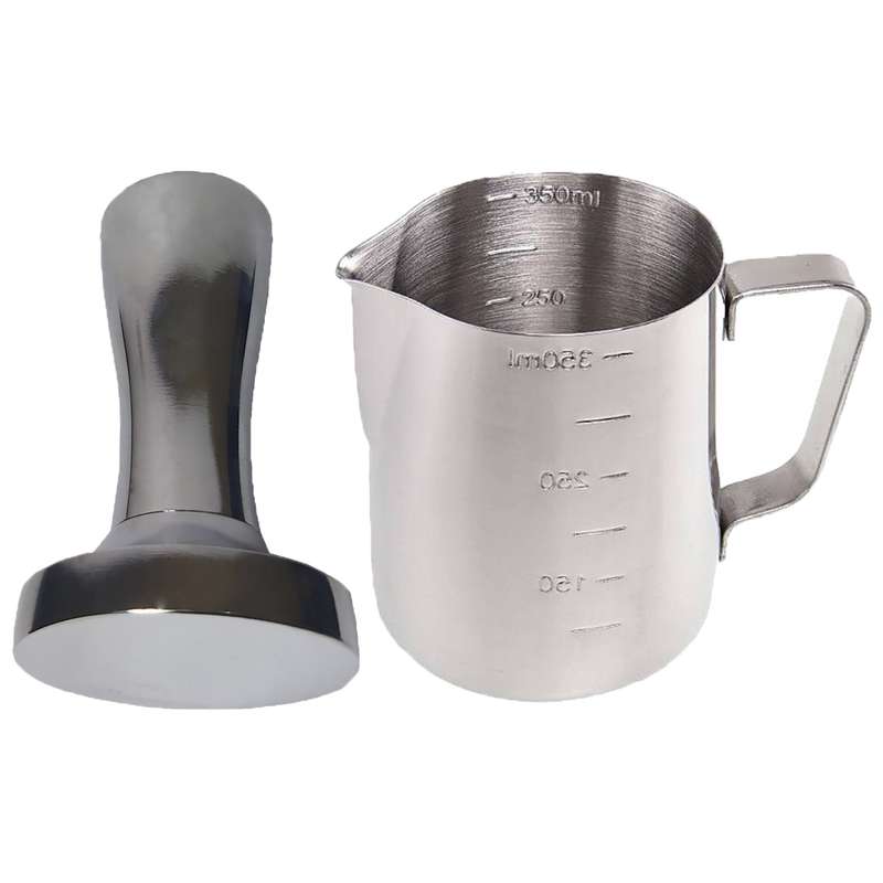 ست تمپر و پارچ کف‌ساز شیر مدل S58