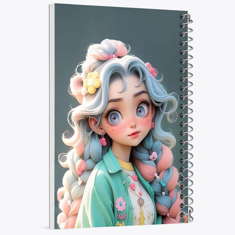 دفتر مشق 50 برگ خندالو مدل دخترانه کد 28820