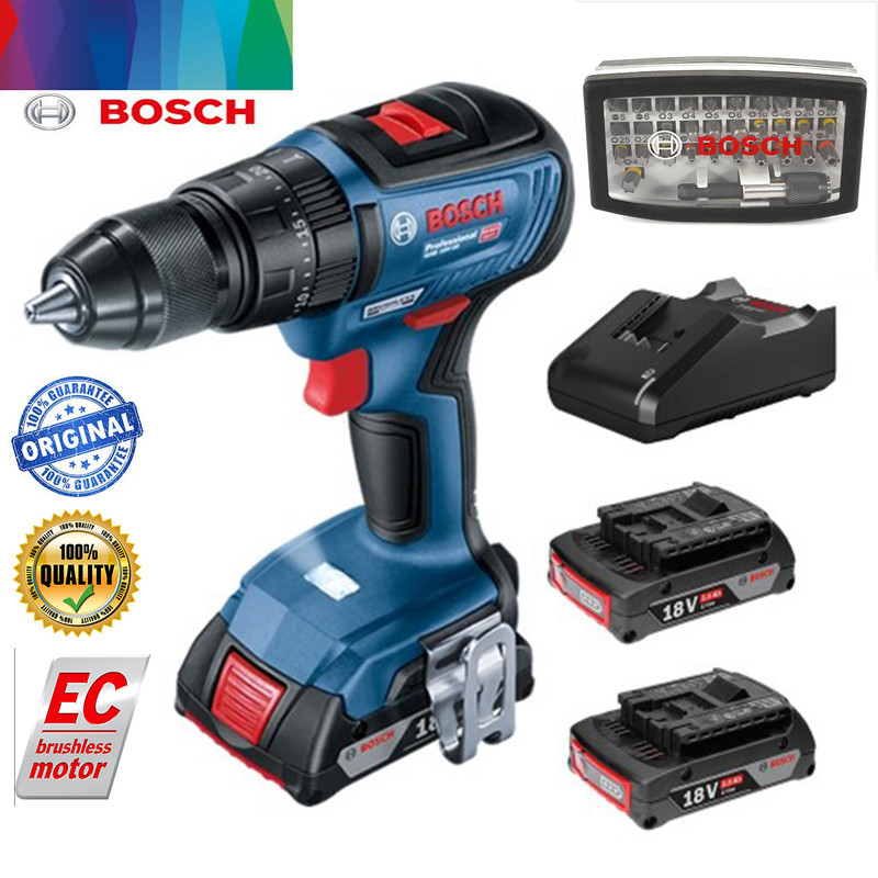 پیچ گوشتی شارژی بوش مدل GSB 18V-50 brushless Extra