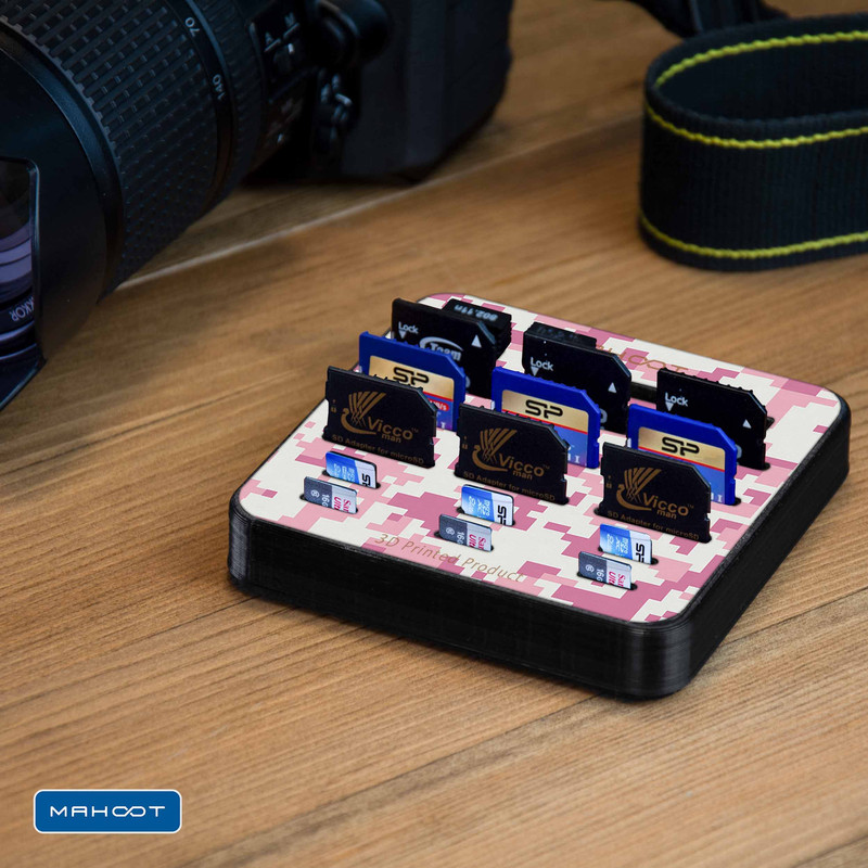 نظم دهنده فضای ذخیره سازی ماهوت مدل Army-Pink-pixel-496 مناسب برای فلش و مموری کارت