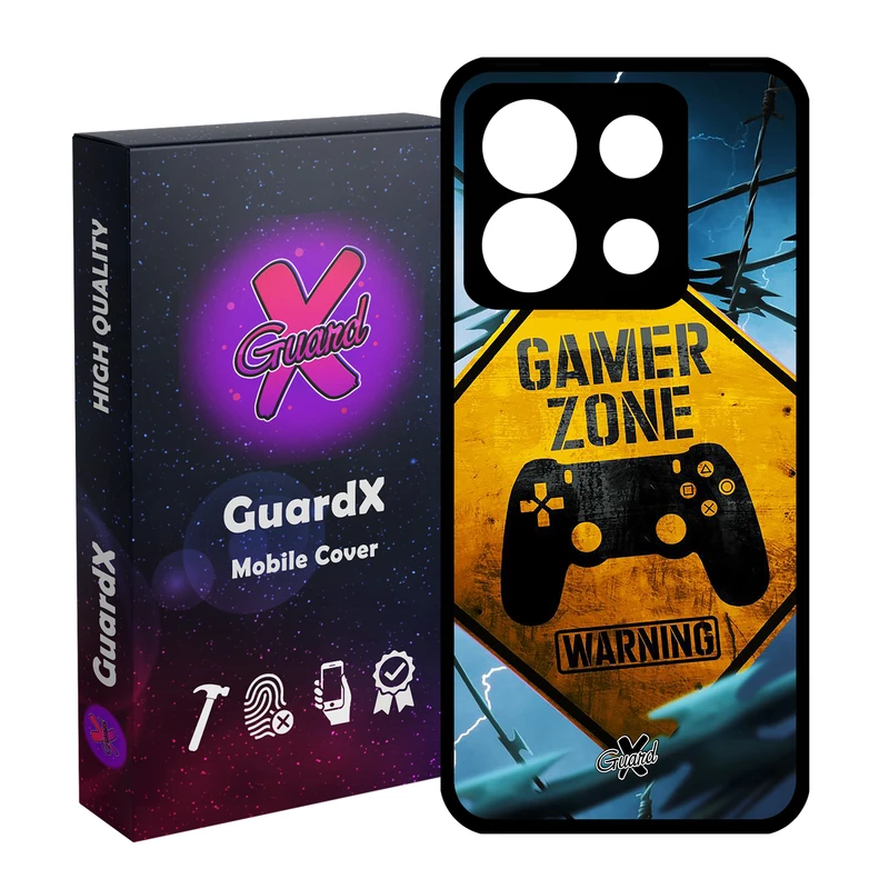 کاور گارد ایکس طرح Gamer مدل Glass10015 مناسب برای گوشی موبایل شیائومی Redmi Note 13 5G