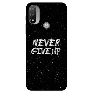 Megafone Never give up 1871 Cover For Motorola Moto E20