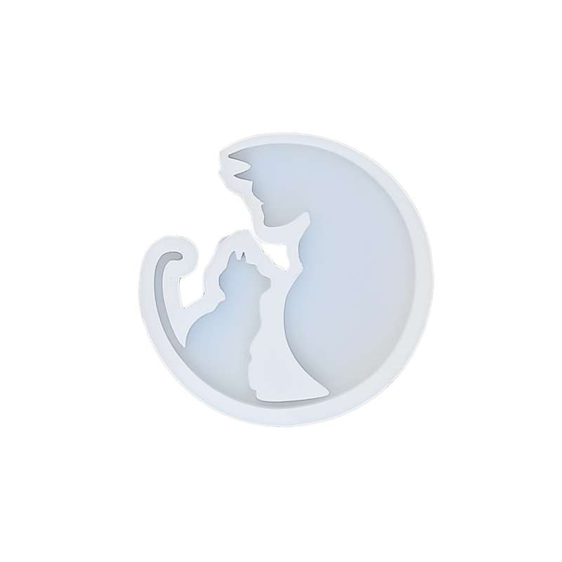 قالب رزین مدل آویز طرح سگ و گربه کد DC1