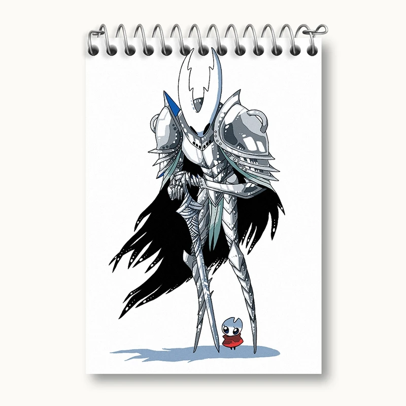 دفتر یادداشت 50 برگ خندالو مدل بازی هالو نایت (Hollow Knight) کد 32999