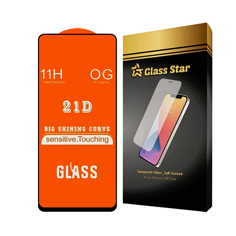 محافظ صفحه نمایش گلس استار مدل FULLGS مناسب برای گوشی موبایل سامسونگ Galaxy A71 4G / A71 5G / A72 / A73 5G / M54 5G / F54 5G / M53 / M52 5G / M51 / M62 / F62