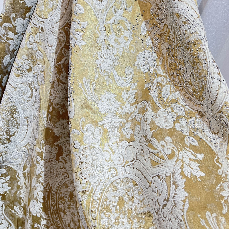 پرده مدل دکور آسترکشی شانل کلاسیک سایز 135x300 سانتی متر