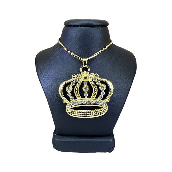 گردنبند زنانه مدل ملکه طرح تاج کد 589941