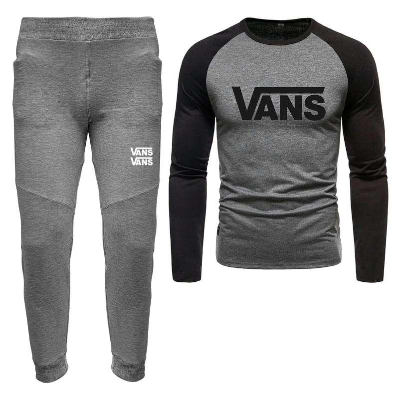 ست تی شرت و شلوار مردانه مدل 04081737 رنگ طوسی