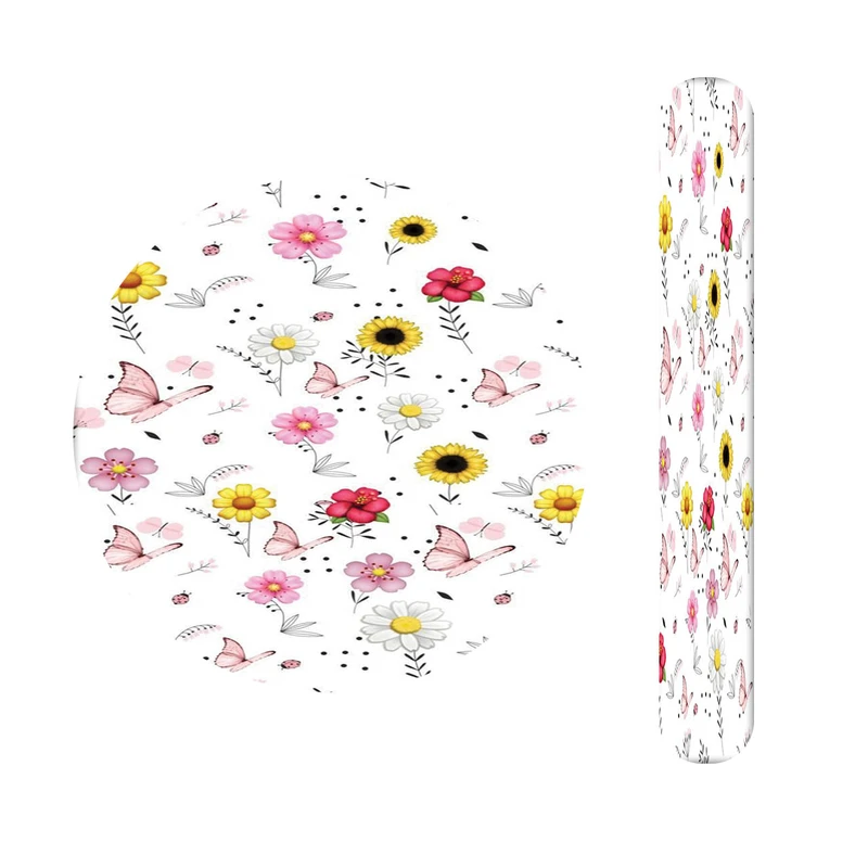 آینه آرایشی جیبی مدل گل کد 347  به همراه سوهان ناخن