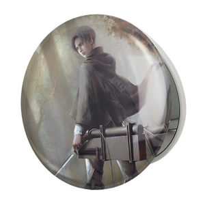 آینه جیبی خندالو طرح لیوای انیمه اتک آن تایتان Attack on Titan مدل تاشو کد 18530