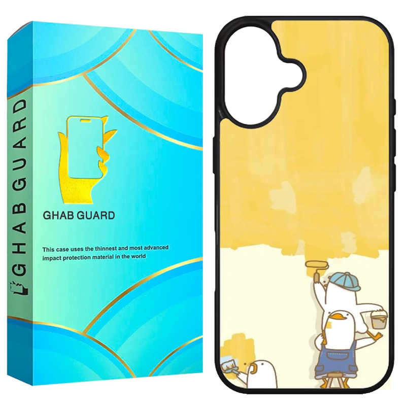 کاور قاب گارد طرح رنگ آمیزی مدل G16PL مناسب برای گوشی موبایل اپل iPhone 16 Plus