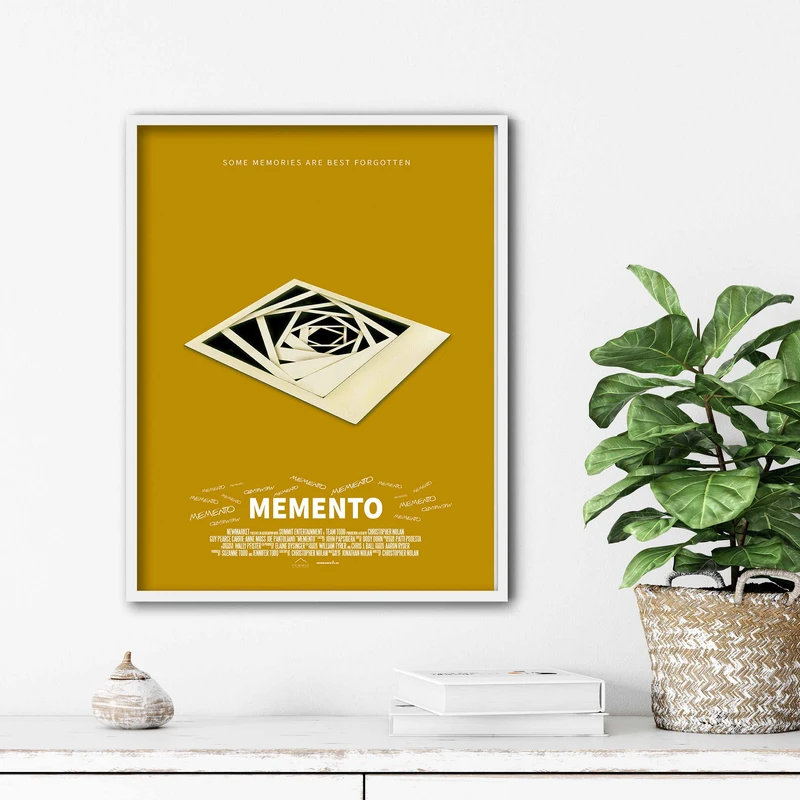 تابلو آتریسا طرح پوستر فیلم memento مدل ATm339