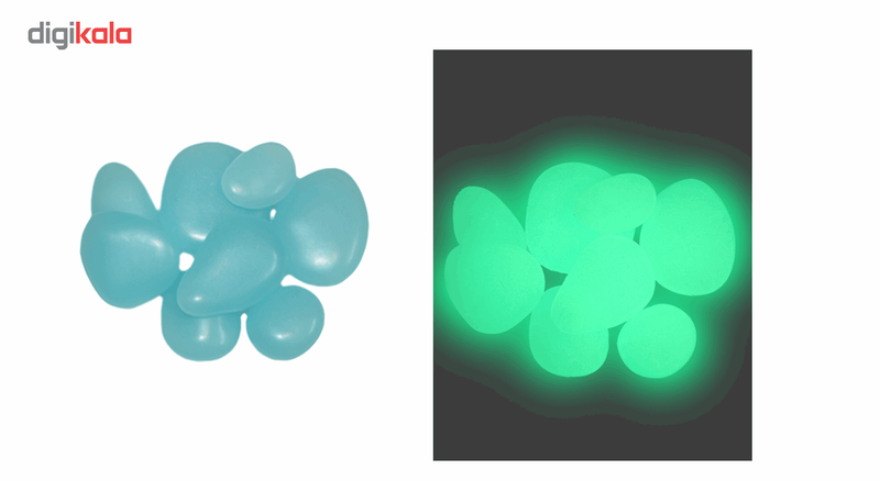 سنگ تزیینی مدل شب تاب قلوه ای بسته 1 عددی