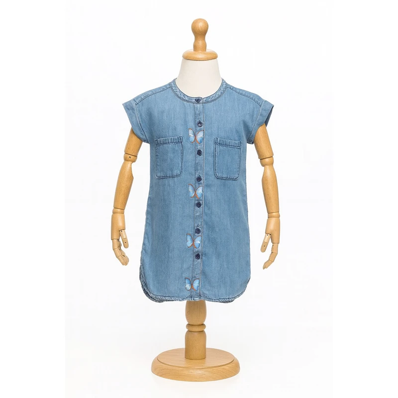 عکس شماره 2 : شومیز آستین کوتاه یقه گرد دخترانه مدل ۲۲۹۰