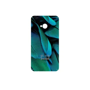 MAHOOT Green Feather Cover Sticker for HTC One M7