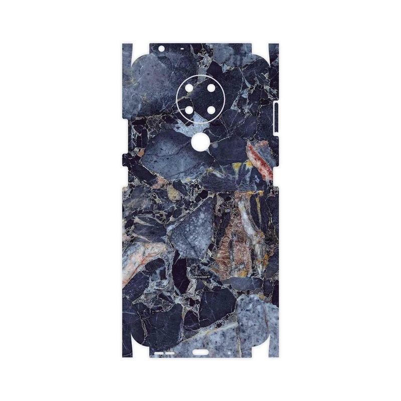 برچسب پوششی ماهوت مدل Broken black marble-FullSkin مناسب برای گوشی موبایل نوکیا 3.4